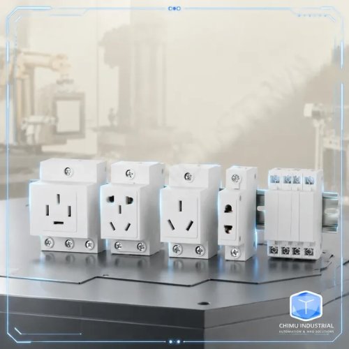 CHIMU INDUSTRIAL DIN Rail Modular Socket AC30 2/3/4 Hole Power Outlet 10-16A/25A