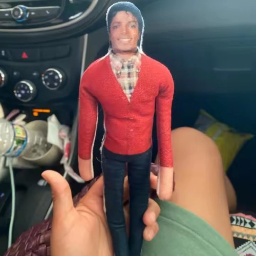 Muñeco de peluche flexible de Michael Jackson con estructura de alambre de hierro, figura posable, juguete coleccionable para decoración y regalo