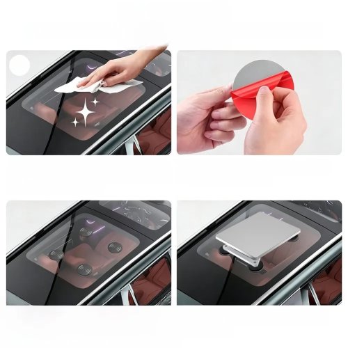 4-Pack Magnetic Plates for Starlink Mini/Gen 3 Vehicle Mount - Works on Non-Magnetic Aluminum & Glass Cab Roofs
