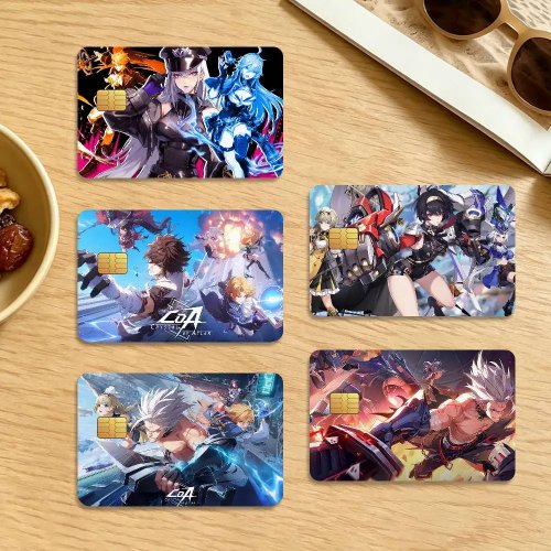 Crystal of Atlan 4Pcs Waterproof Scratch-Resistant Credit/Debit Bank Card Skin Stickers, Fashion Decorative