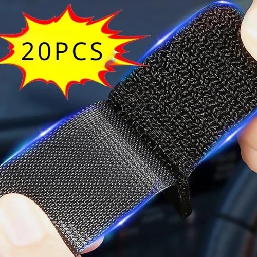 Self-Adhesive Hook & Loop Fastener Tape for Car Floor Mats, Carpet, Dashboard - Double-Sided Sewable Stickers, DIY