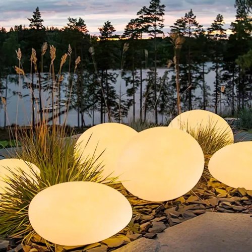 LED solar buitenlamp waterdicht IP65 – Namaak kiezelsteen tuinlamp voor gazon, villa en tuin