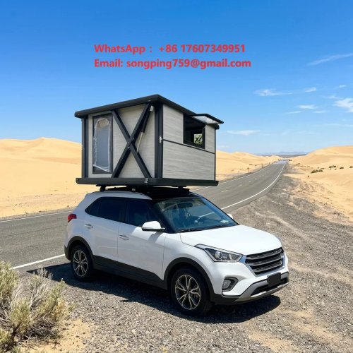 Electric Hard Shell Rooftop Tent, Waterproof Auto Lift System for Overland Vehicle Camping