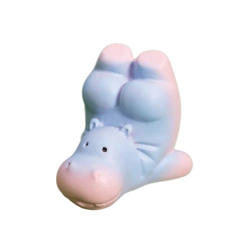 Resin Hippo Figurine, Cartoon Chibi Style, Miniature Statue, 6 Styles Available