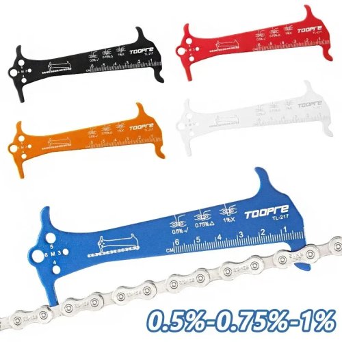 Bicycle Chain Wear Indicator Checker, Cycling Chain Gauge Measurement Ruler, Road Bike Chain Repair Tool, Durable