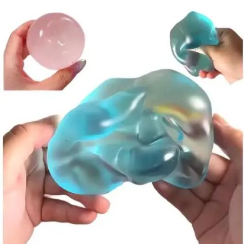 Juguete Squishy de Maltosa Azul - Fidget Anti-Estrés Sensorial, Juguete Suave de Descompresión de Rebote Lento