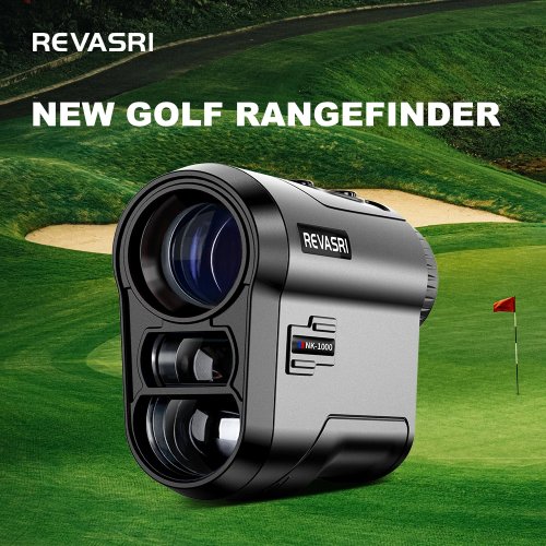 REVASRI 1000 Yards Golf-Entfernungsmesser, 6-fache Vergrößerung, Flag-Lock-Vibration und slope-kompensierte Entfernungsmessung für Golfer