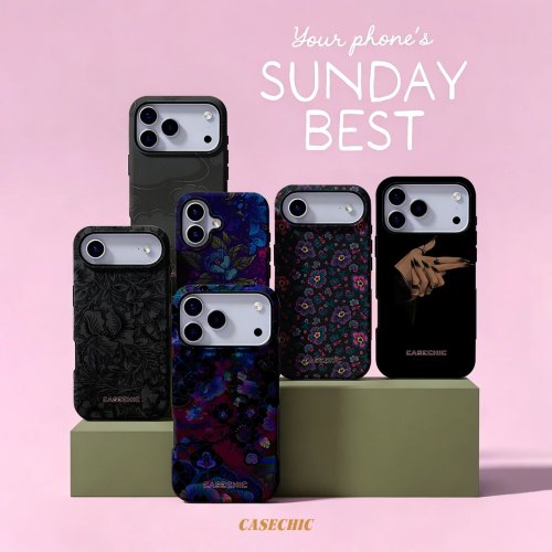 Dark Floral Abstract Case for Samsung Galaxy S26 S25 S24 S23 Ultra – Glossy Dual-Layer Drop-Resistant Phone Cover