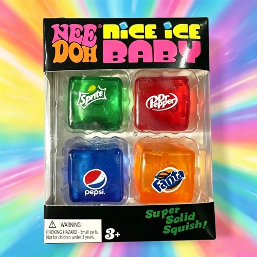 Schylling Needoh Nice Cube Сквиш Куб Сенсорная Фиджет Игрушка - Снятие Стресса и Тревоги для Взрослых и Детей