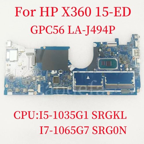 GPC56 LA-J494 Motherboard for HP X360 15-ED Laptop - Intel Core i5-1035G1 / i7-1065G7 CPU, 100% Tested