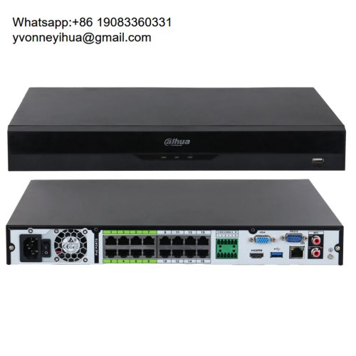 12MP 16-Channel PoE NVR Kit with 2x12TB HDD, H.265+ Tuya Smart CCTV Network Video Recorder, P2P Remote Access