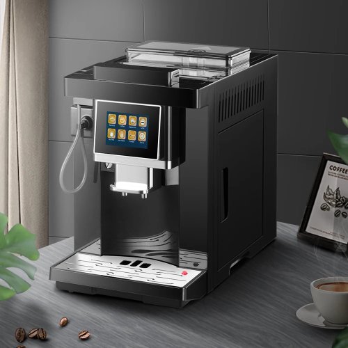 Automatic Bean to Cup Espresso Coffee Machine with Double Boilers, One-Touch Cappuccino, Electric, for Hotel Use