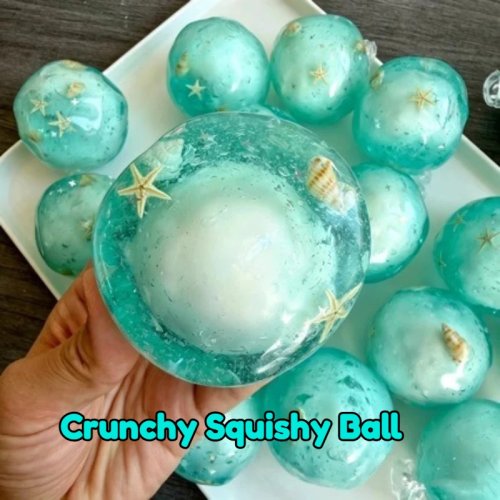 Crunchy Squishy Ball Crispy Cracking Wax Shatter Stress Ball ASMR Satisfying Pop Sound Anti-Stress Relief Fidget Toy for Adults