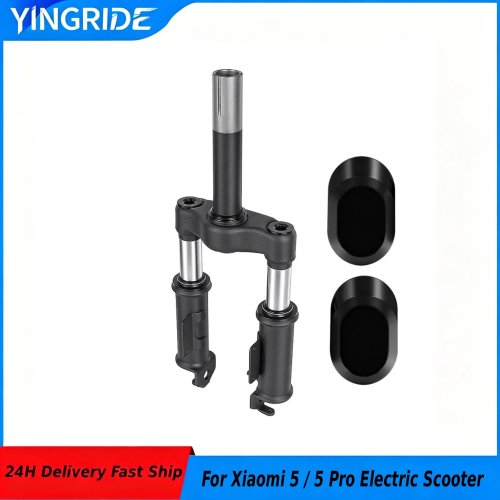 Front Fork Shock Suspension Absorber Assembly for Xiaomi 5 / 5 Pro Electric Scooter Front Decorative Cover Replacement Part