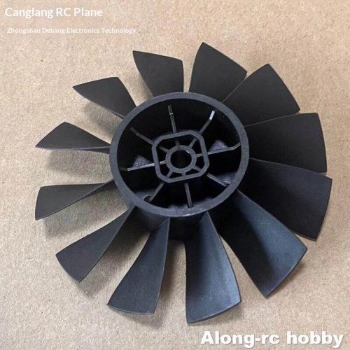 90mm EDF Ducted Fan 12 Blade Metal Impeller Forward Rotation for RC Flying Wing Airplane