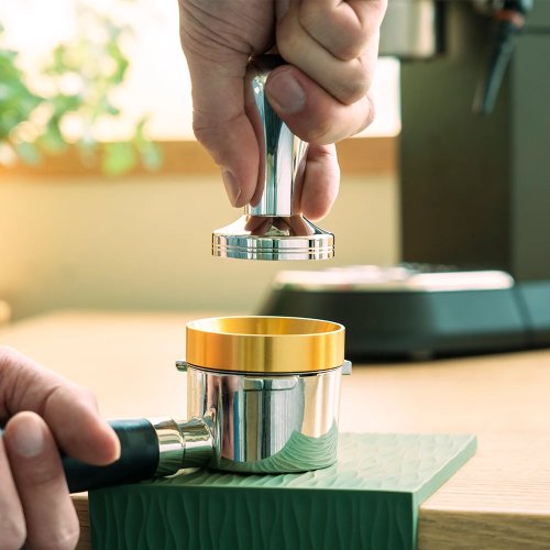 ステンレススチール コーヒータンパー – バリスタ エスプレッソタンパー 51mm ベース コーヒー豆プレス レベラー 51mm Delonghi ポルタフィルター対応