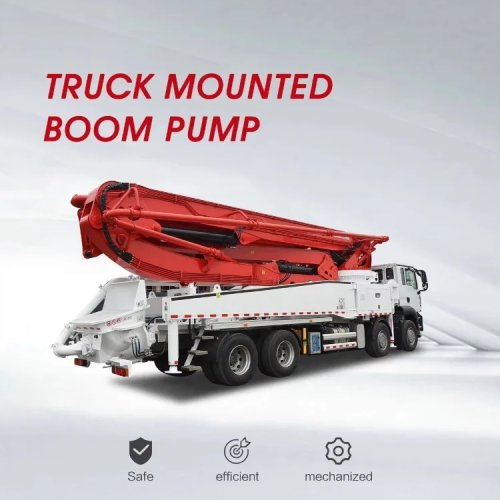 CE Certified 56M Truck Mounted Concrete Boom Pump for Sale