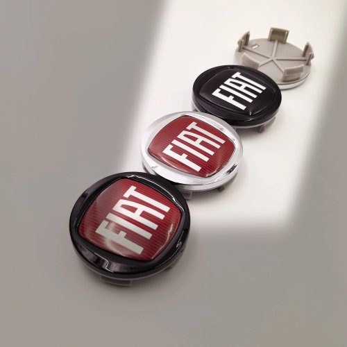 4Pcs Car Wheel Center Caps 58/59.5/60mm 6cm Hub Caps Replacement Covers for Fiat 500