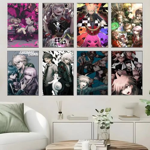โปสเตอร์อนิเมะ Danganronpa - ไม่ยับ กันน้ำ ทนทาน ตกแต่งผนังสำหรับทุกพื้นที่