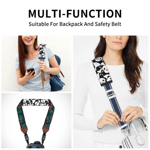Cute Panda Seatbelt Covers – 2 Pack Soft Car Seat Belt Pads for Adults, Compatible with SUVs, Trucks, and Sedans