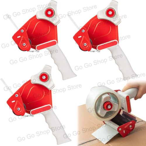 2 Inch Wide Packing Tape Dispenser Gun, Heavy Duty Tape Cutter for Shipping, Express, and Packaging