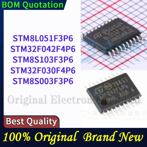 STM8S003F3P6 STM8S103F3P6 STM8L051F3P6 STM32F030F4P6 STM32F042F4P6 Układ scalony mikrokontrolera, Obudowa PC