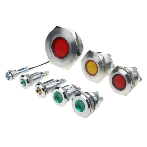 LED Metal Warning Indicator Light Signal Lamp 6V 12V 24V 110V 220V 6mm 8mm 10mm 12mm 16mm 19mm 22mm