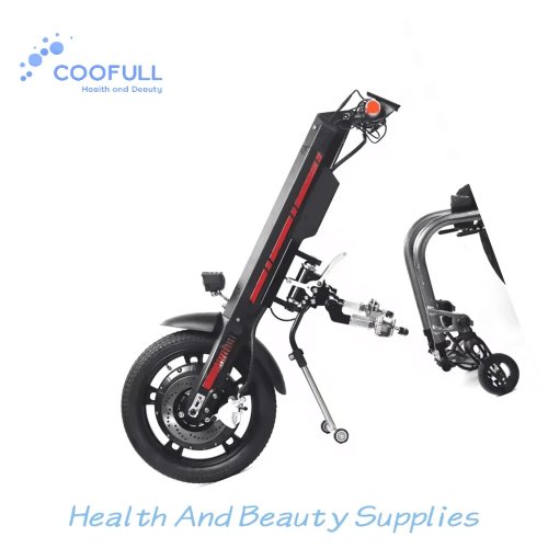 Coofull 800W Elektro-Handbike-Aufsatz für manuellen Rollstuhl, 16 Zoll Rad, 12AH Akku – Einfache Montage, Power-Assist