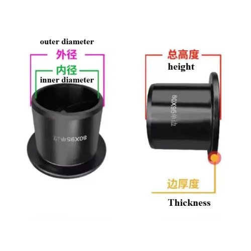 Douille Roulement Manchon en Acier pour Axe de Godet Excavatrice Acier Inoxydable pour Komatsu Doosan E320 Kubota Sany Kobelco SK Horse Head