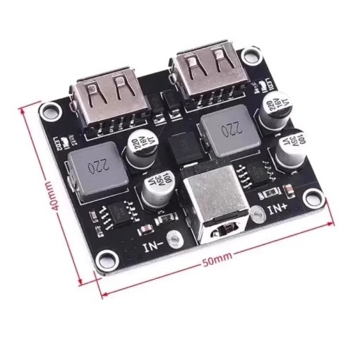 USB QC3.0 QC2.0 DC-DC 벅 컨버터 스텝다운 모듈 6-32V to 5V 고속 충전 회로 기판