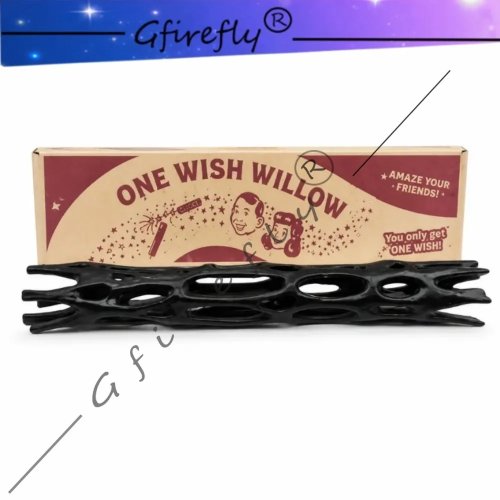 Replika hitam cetak 3D detail tinggi dari film Obsession One Wish Willow, ornamen koleksi untuk penggemar horor, kado properti Halloween