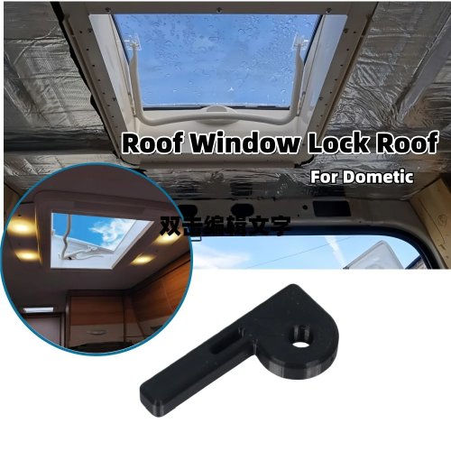 2PCS RV Roof Window Lock, Windproof Burglar-Proof Roof Hatch Latch for Dometic Caravan Motorhome Window Accessories