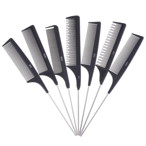 Peigne ratte professionnel en acier inoxydable pour coupe et coiffage