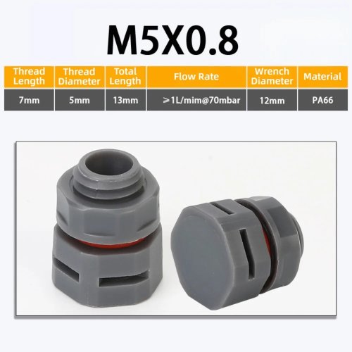 Водонепроницаемая нейлоновая вентиляционная пробка M5 M6 M8 M12 M16