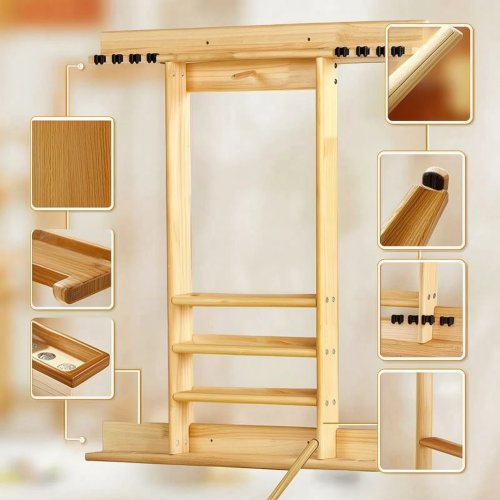 Wandgemonteerd keu rack met planken, stevig en duurzaam voor spelkamer, man cave