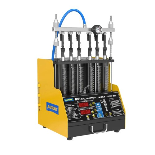 AUTOOL CT400 GDI Pembersih & Penguji Injeksi Bahan Bakar, Mesin Pembersih Injektor 6 Silinder untuk Mobil & Motor, 110V/220V