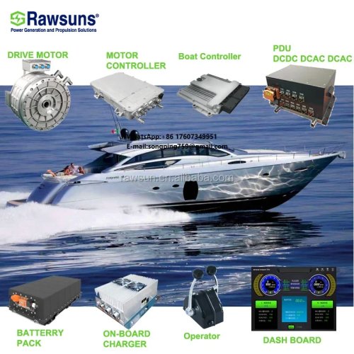 Sistema de Propulsión Eléctrica Motor PMSM 90KW para Barco Yate - Kit de Conversión EV con Control de Manejo