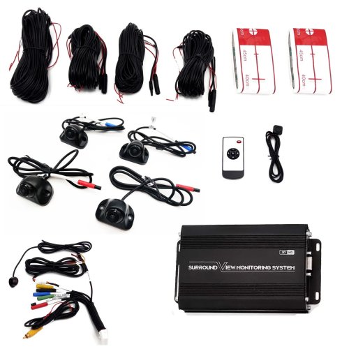Sistema Dash Cam Panoramica 360° per Camper, Bus, Camion e Veicoli da Lavoro - Retrocamera 3D e Split Screen