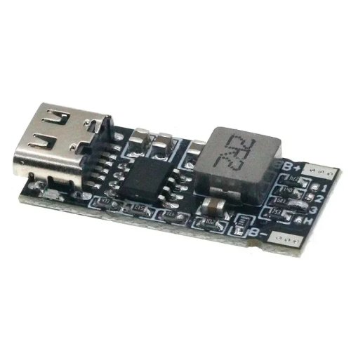 Módulo carregador de bateria de lítio 18650 21700, alta corrente, 5V para 4.2V Tipo-C