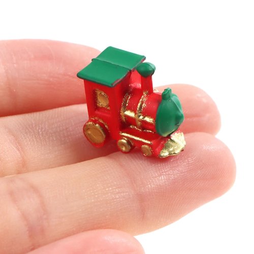 1:12 Scale Dollhouse Miniature Train Model - Small Simulation Toy Train for Dollhouse Decor & Pretend Play