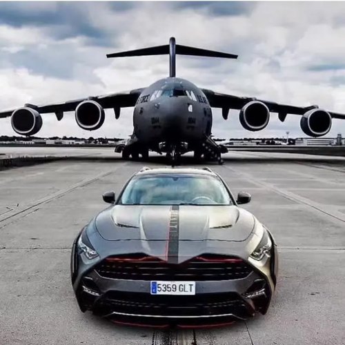 Car Front Bumper Lip Chin Spoiler Diffuser Splitter Body Kit For Infiniti FX35 FX37 QX50 QX70 2009-2016 Automotive Parts