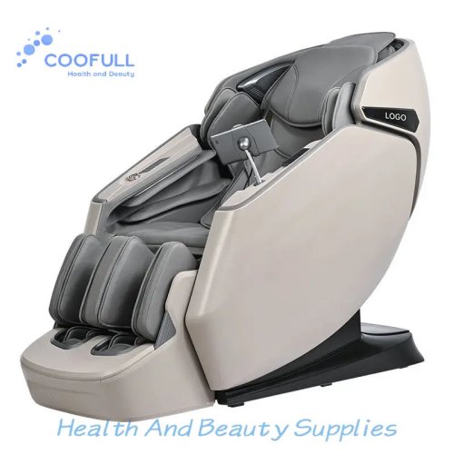 Coolfull Full-Body Smart Massage Chair with Space Capsule Design, Infrared Heating, Wireless Remote and Music Function