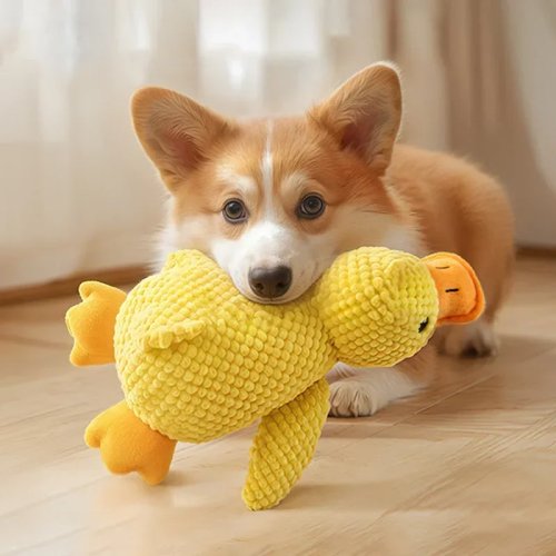 Interactive Plush Squeaky Toy for Cats & Dogs, Aggressive Chewing Plush Doll Pet Toy by Labubo