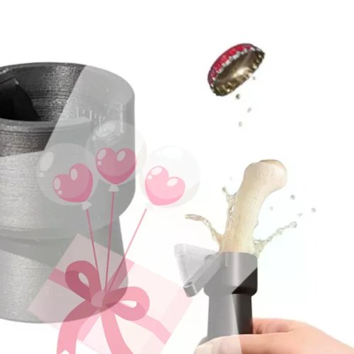 Novelty Beer Cap Shooter Bottle Opener, Push Down Launcher for Home Bar, Party Gift