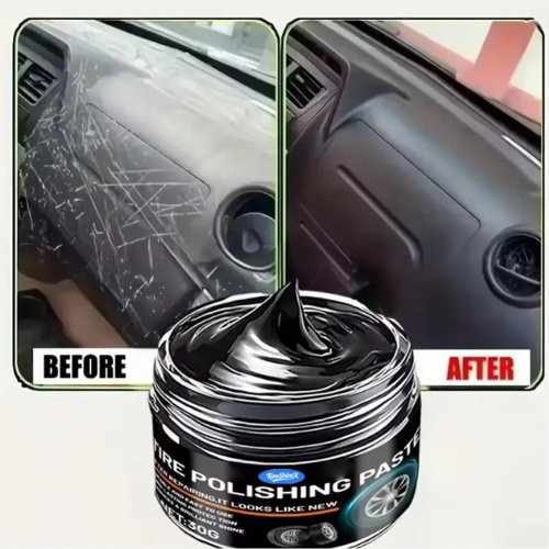 Krim Perbaikan Goresan Interior Mobil – Wax Poles Plastik Hitam untuk Dashboard & Trim, Interior/Eksterior