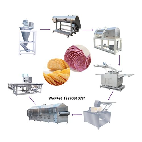 Potato Chip Production Line | Snack Making Machine | Crispy Potato Chips Machine