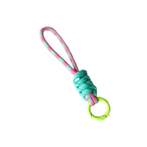 Colorful Braided Rope Keychain Lanyard Anti-Lost Soft Car Keyring