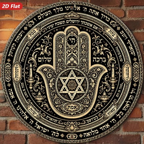 CIFBUY Boho Aluminium Wandkunst Wasserdicht Langlebig Metallschild für Zuhause Wohnzimmer Schlafzimmer Büro Hof Veranda Geschäft Dekoration