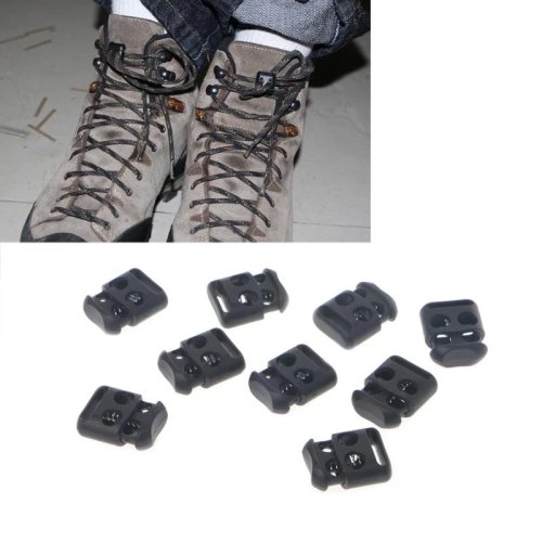 10 Pcs Non-Slip Shoelace Buckle Clips, Cord Locks & Stopper Clamps for Drawstrings