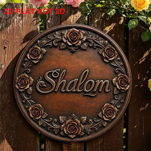 CIFBUY Tranh treo tường nhôm Hebrew vintage – Bảng kim loại chống nước, bền cho nhà, phòng khách, phòng ăn